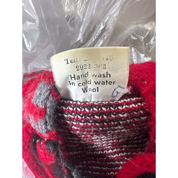 Artesanias Tuntaquimba Aztec Dream Catcher Wool Hooded Jacket Sweater Sz Medium - Picture 5 of 7